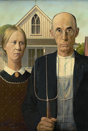 Grant Wood’s “American Gothic”